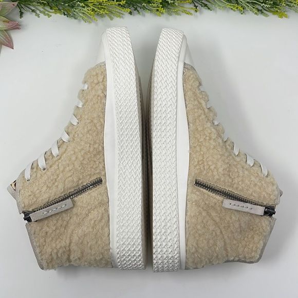 Dolce Vita Women's Veola Plush High Top Sneakers - Picture 7 of 15